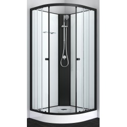 BALATON 2 komplett zuhanykabin, fekete - Sanotechnik - PS11B